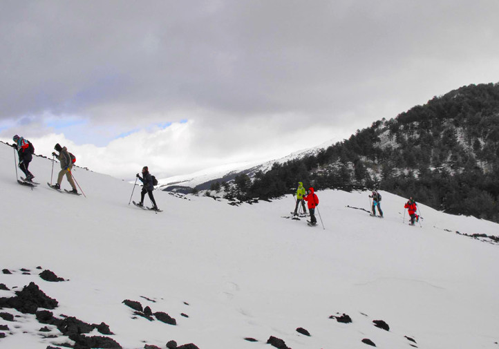 Escursionisti d'inverno sull'Etna - Immagine fornita dal © Parco dell'Etna