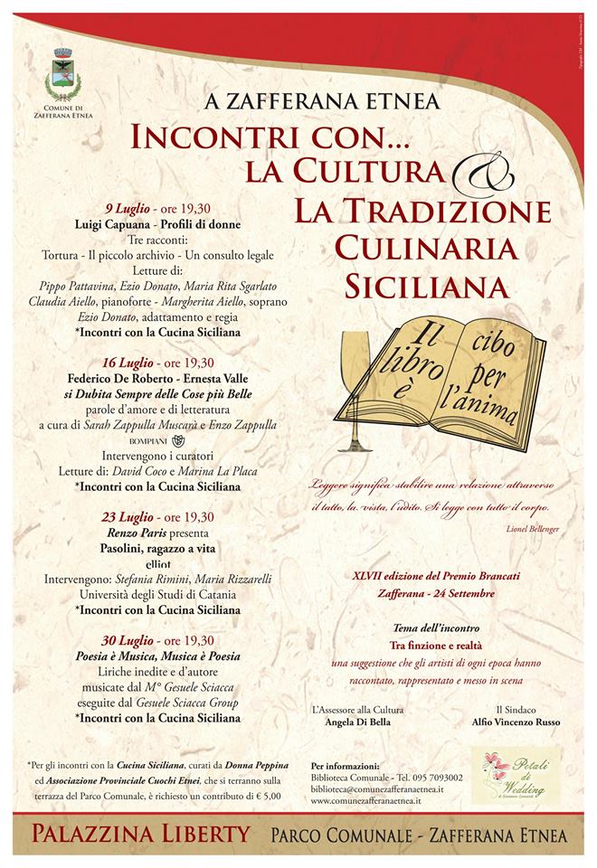 Incontri con... la cultura & la tradizione culinaria siciliana