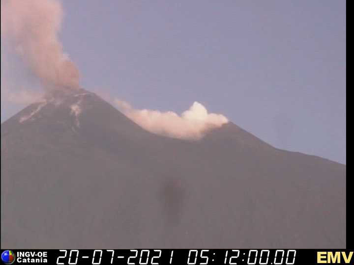 Etna Comunicato Di Attivita Vulcanica Del 20 Luglio 2021